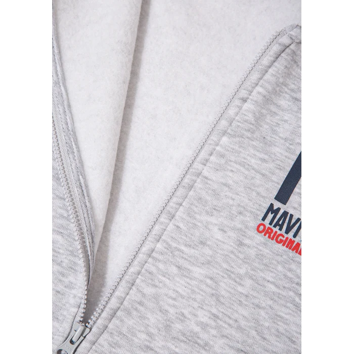 Mavi 6S10138-88467 MJ Baskılı Kapüşonlu Gri Sweatshirt