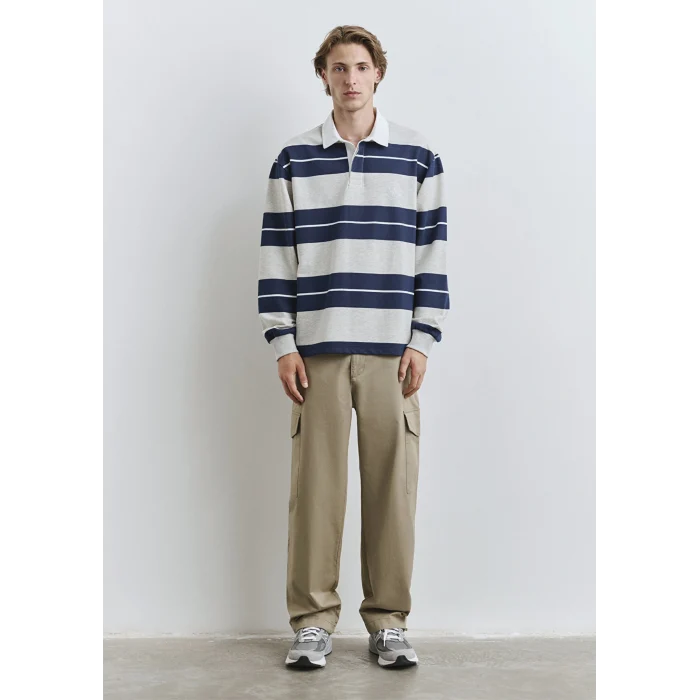 Mavi 0612847-89353 Blok Çizgili Polo Tişört