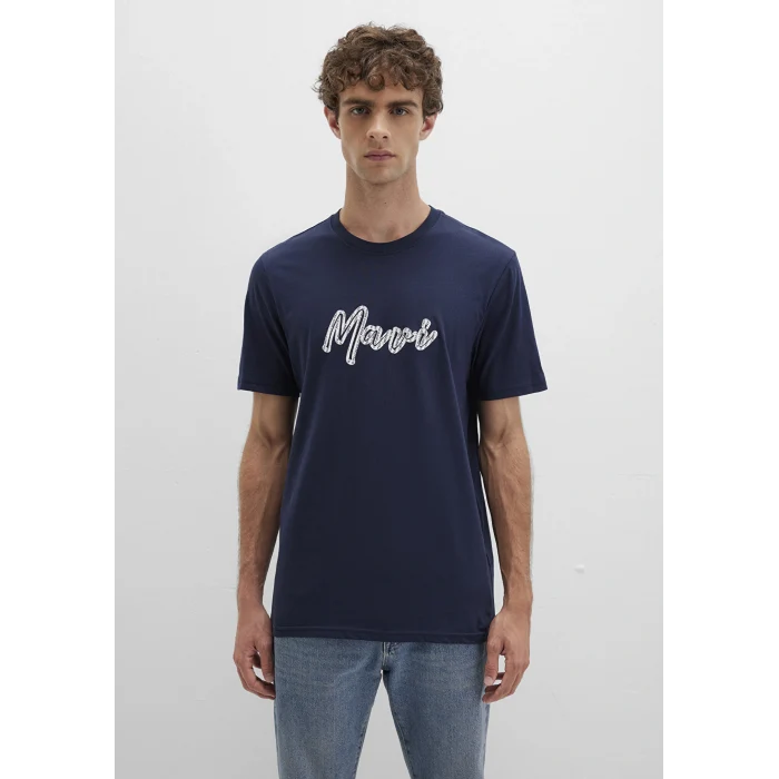 Mavi 0612935-70490 Mavi Baskılı Lacivert Tişört