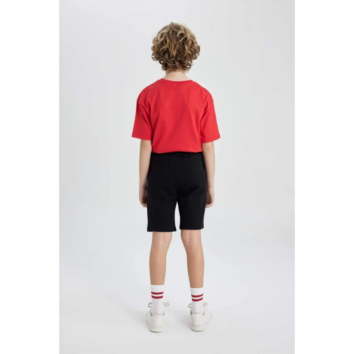 Defacto C0396 Siyah Erkek Çocuk NBA Chicago Bulls Şort