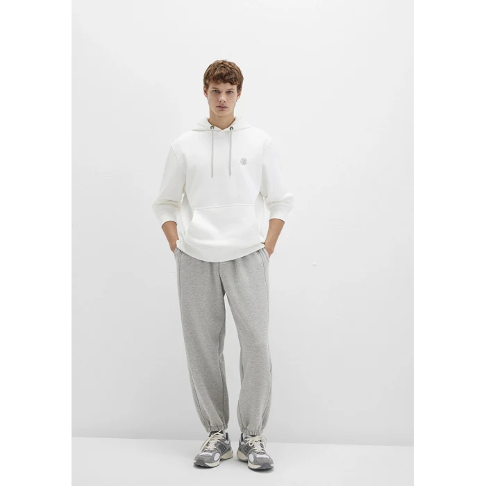 Mavi 065809-34519 Mavi Logo Nakışlı Kapüşonlu Beyaz Sweatshirt