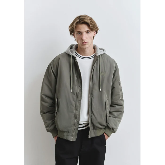 Mavi 0110563-86961 Kapüşonlu Yeşil Mont