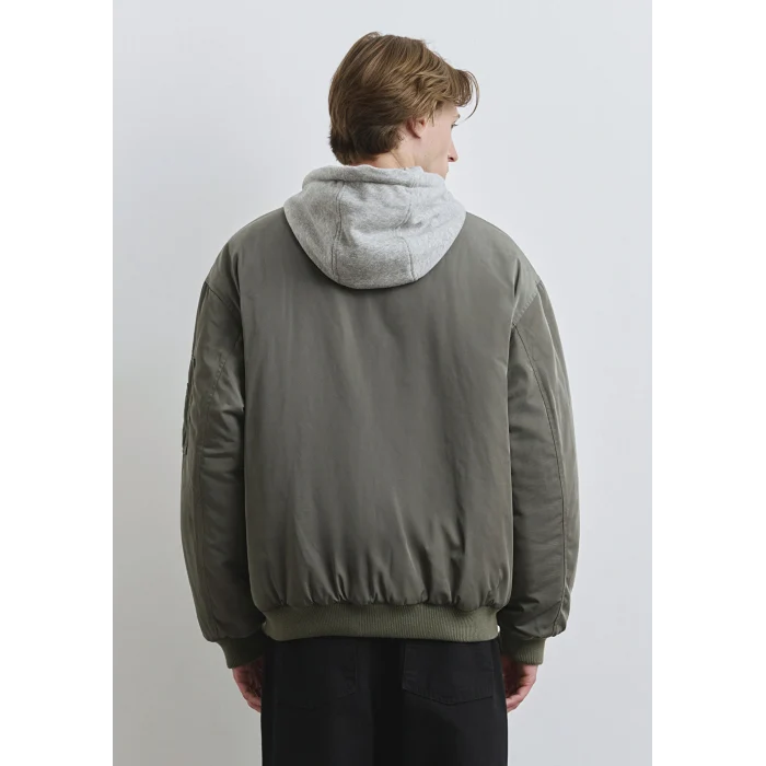 Mavi 0110563-86961 Kapüşonlu Yeşil Mont