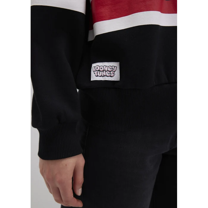 Mavi 1S10472-900 Tom And Jerry Baskılı Siyah Sweatshirt