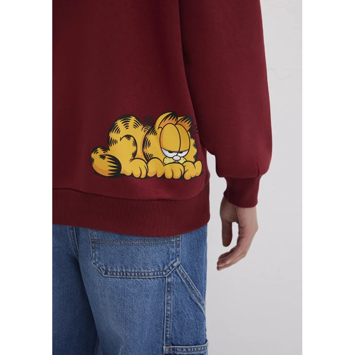 Mavi 1S10469-85493 Garfield Baskılı Bordo Sweatshirt