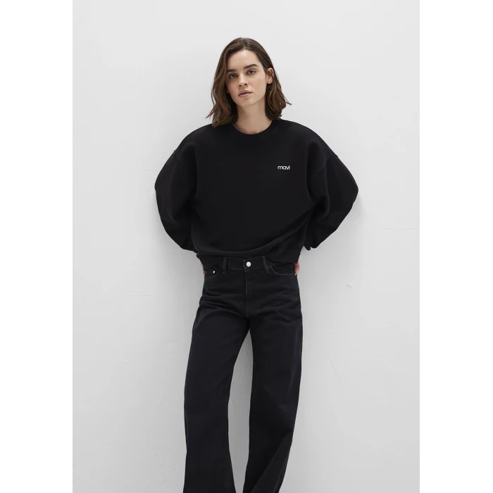 Mavi 1S10490-900 Mavi Logo Baskılı Siyah Sweatshirt