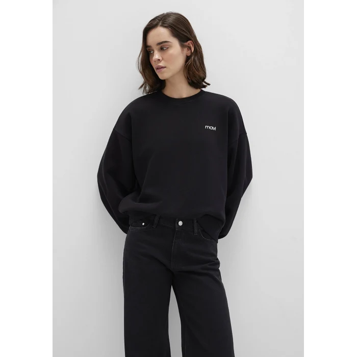 Mavi 1S10490-900 Mavi Logo Baskılı Siyah Sweatshirt