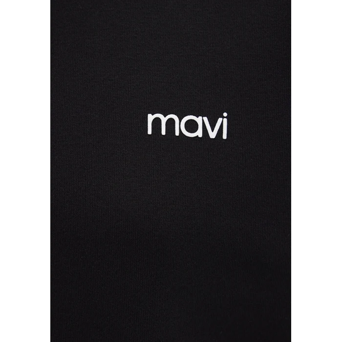 Mavi 1S10490-900 Mavi Logo Baskılı Siyah Sweatshirt