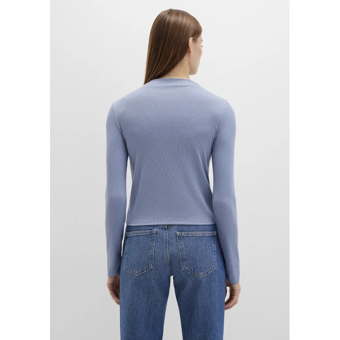 Mavi 1613695-86802 Düğme Detaylı Mavi Tişört