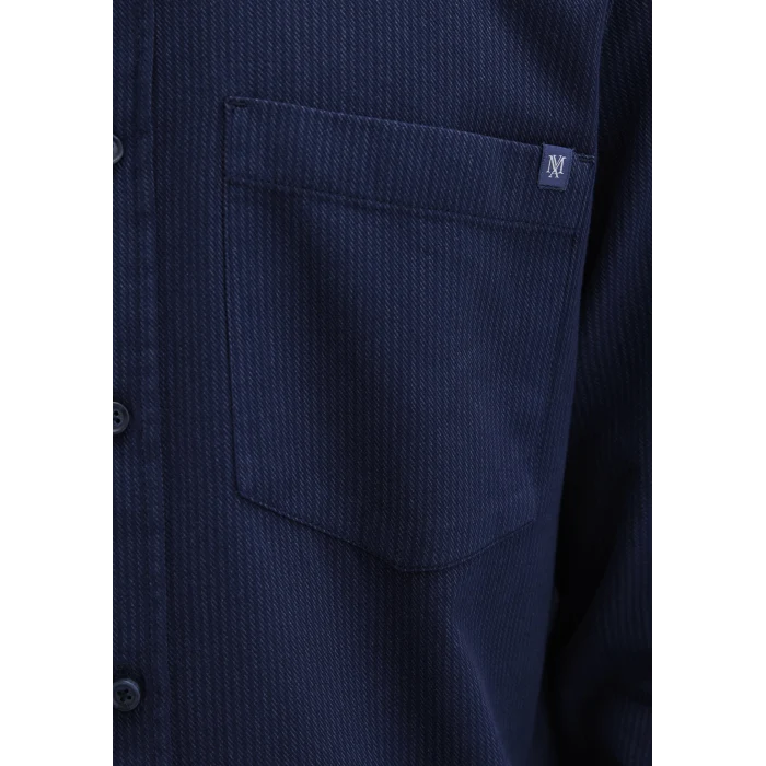 Mavi 0211775-91324 Çizgili Lacivert Gömlek