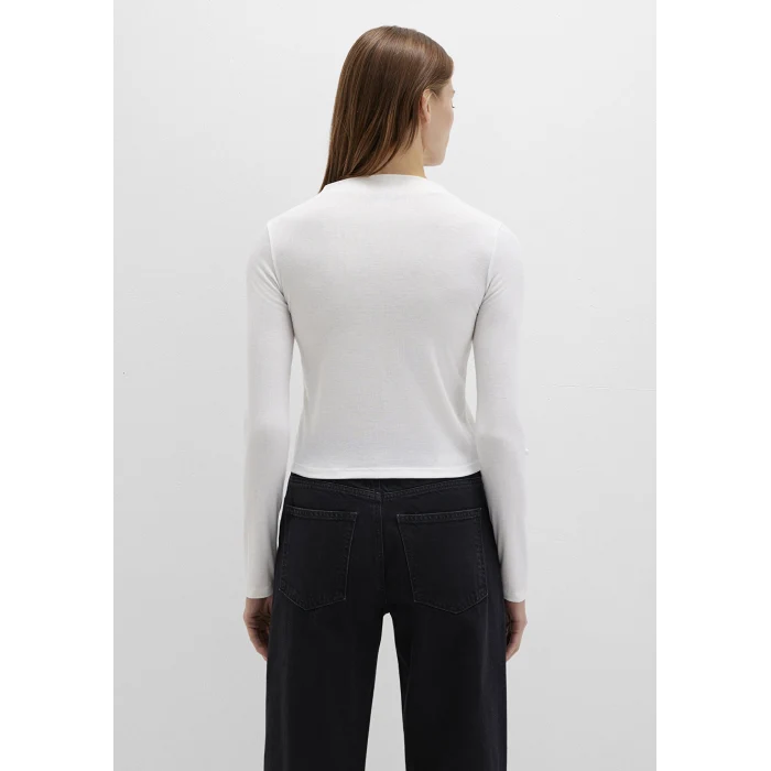 Mavi 1613695-70057 Düğme Detaylı Ekru Tişört