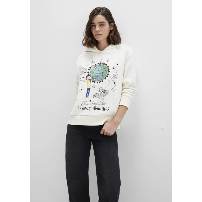 Mavi 1S10468-80194 Rick And Morty Baskılı Ekru Sweatshirt