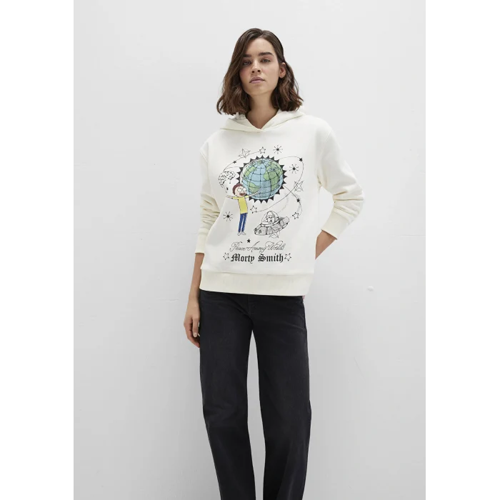 Mavi 1S10468-80194 Rick And Morty Baskılı Ekru Sweatshirt