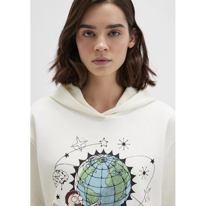 Mavi 1S10468-80194 Rick And Morty Baskılı Ekru Sweatshirt