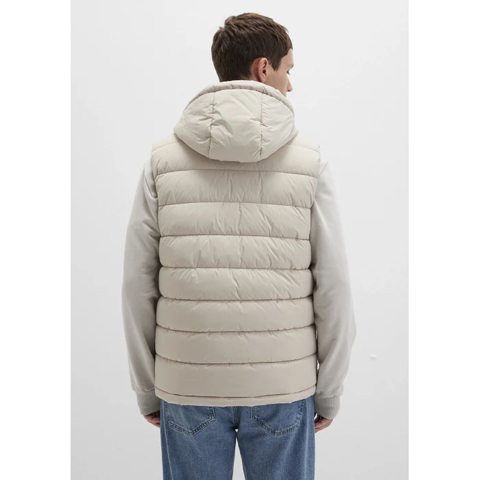 Mavi 0110604-70144 Kapüşonlu Bej Şişme Yelek