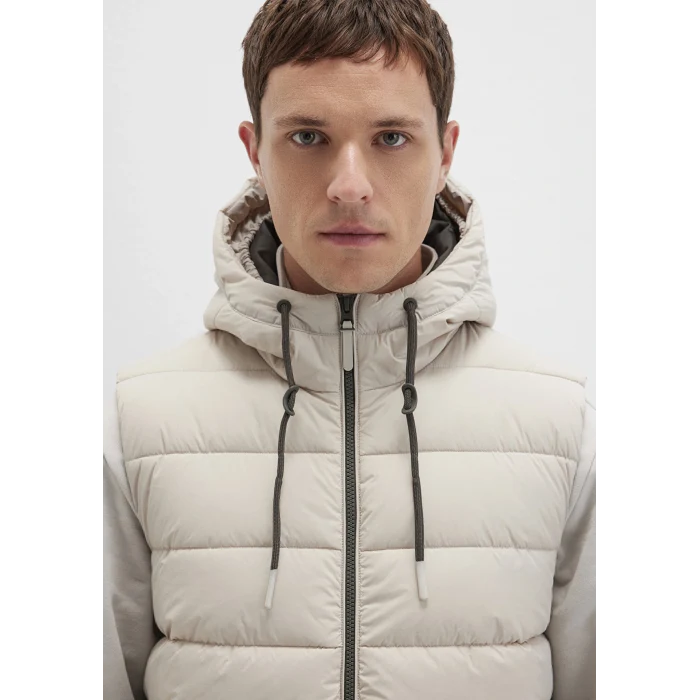 Mavi 0110604-70144 Kapüşonlu Bej Şişme Yelek