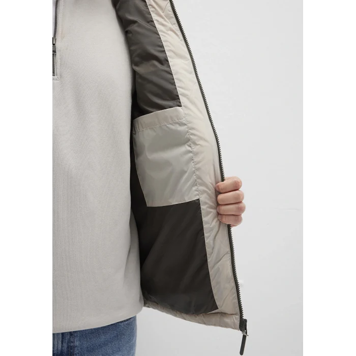 Mavi 0110604-70144 Kapüşonlu Bej Şişme Yelek