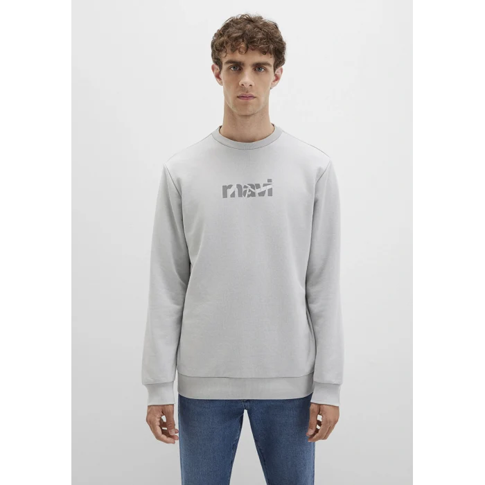 Mavi 0S10402-70075 Mavi Baskılı Gri Sweatshirt
