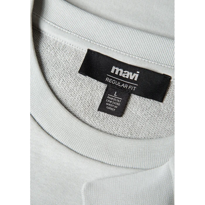 Mavi 0S10402-70075 Mavi Baskılı Gri Sweatshirt