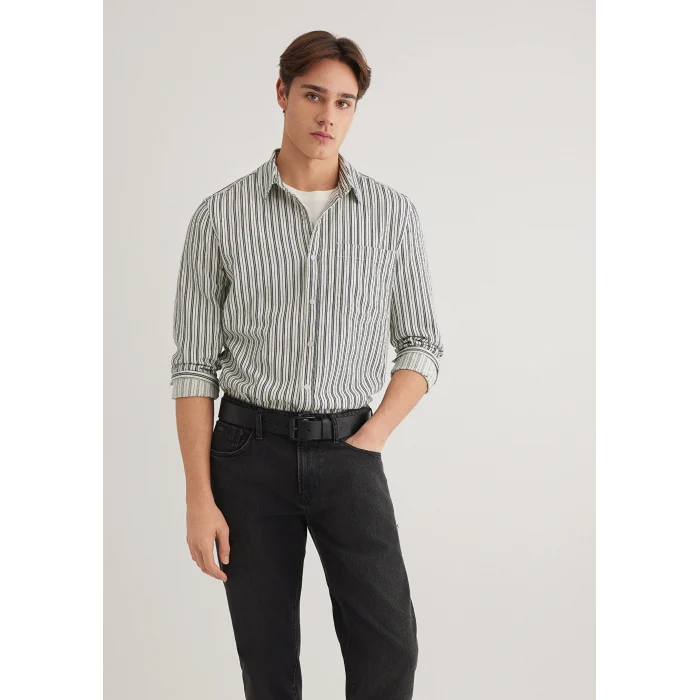 Mavi 0211425-18790 Siyah Çizgili Gömlek