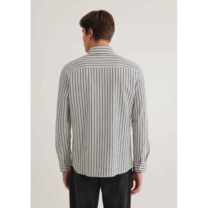 Mavi 0211425-18790 Siyah Çizgili Gömlek