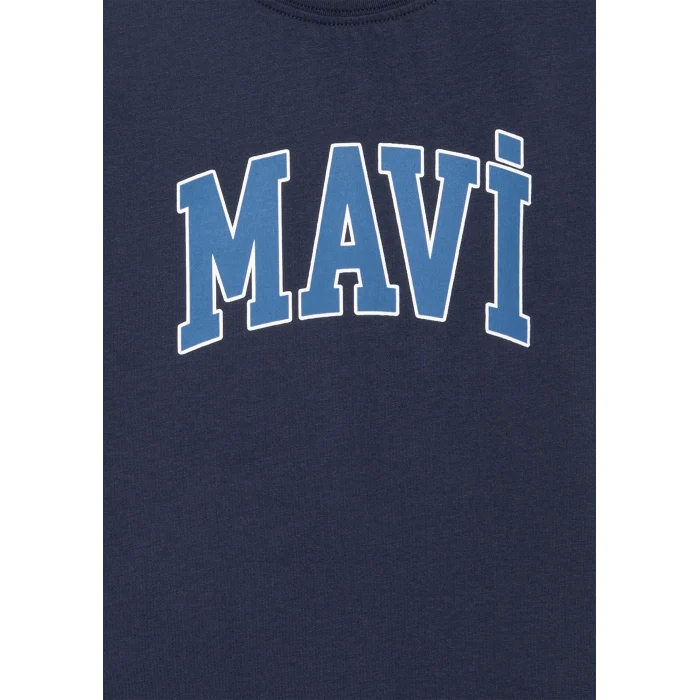 Mavi 6610030-82318 Mavi Logo Baskılı Lacivert Tişört