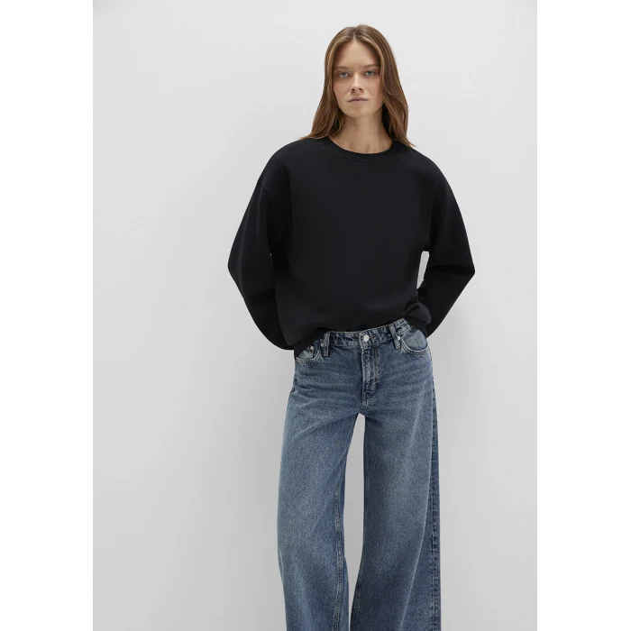 Mavi 1610198-900 Bisiklet Yaka Siyah Basic Sweatshirt