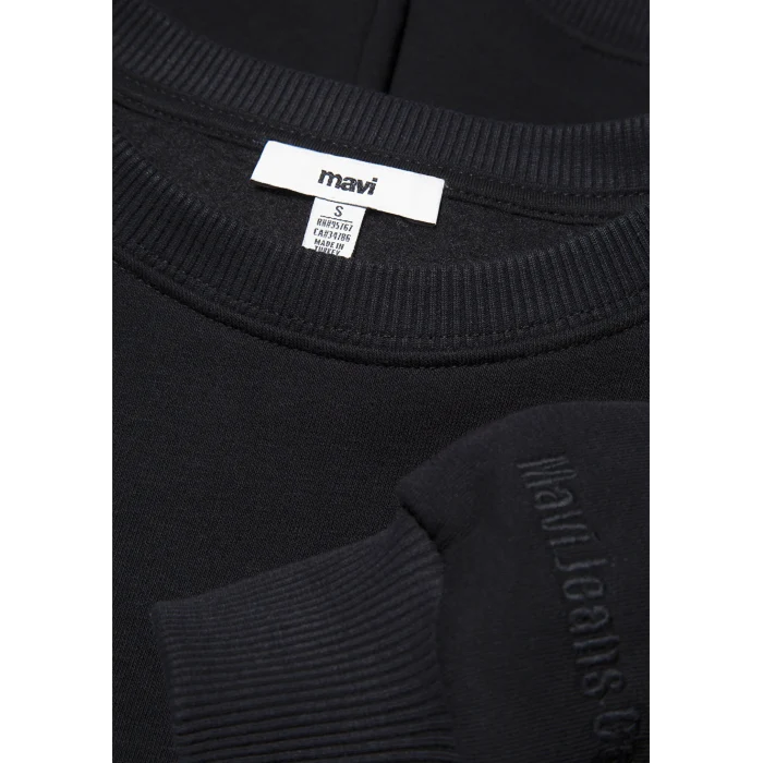 Mavi 1610198-900 Bisiklet Yaka Siyah Basic Sweatshirt