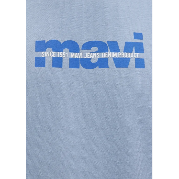 Mavi 0610943-70731 Mavi Logo Baskılı Mavi Tişört