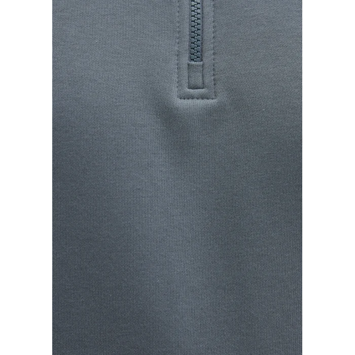 Mavi 0S10278-80889 Yarı Fermuarlı Mavi Basic Sweatshirt