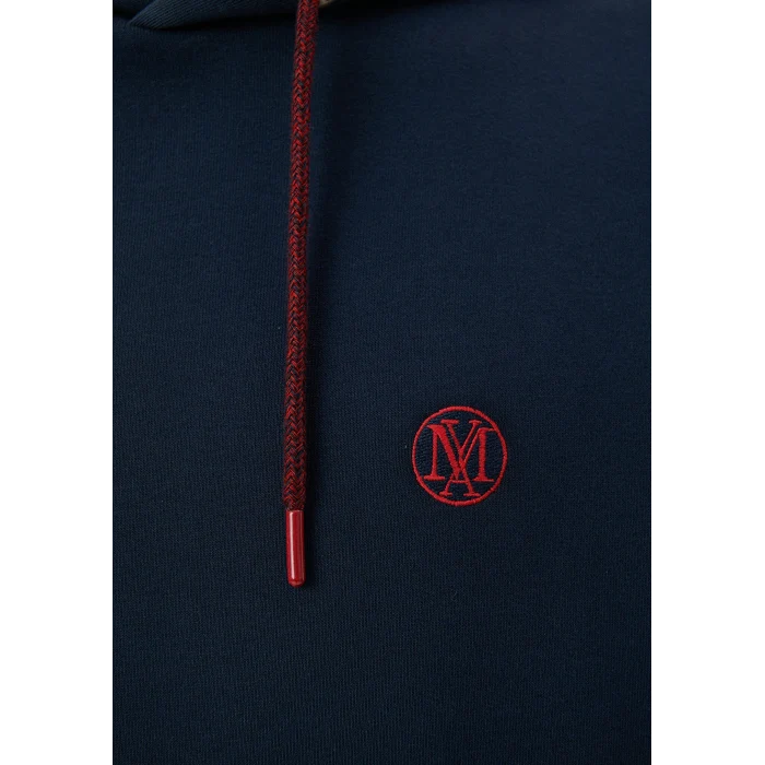 Mavi 065809-29743 Mavi Logo Nakışlı Kapüşonlu Lacivert Sweatshirt