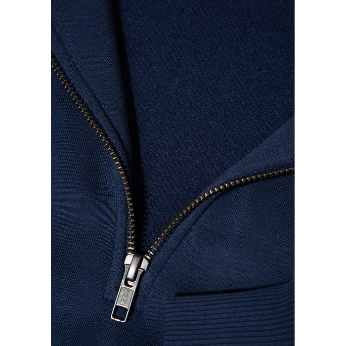 Mavi 1S10373-70488 Mavi Logo Baskılı Yarı Fermuarlı Lacivert Sweatshirt