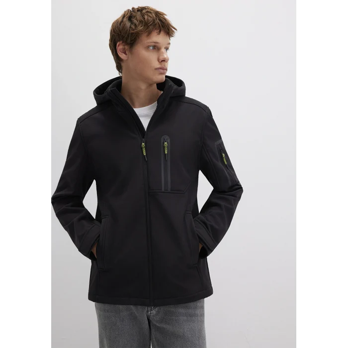 Mavi 0110264-900 Kapüşonlu Siyah Scuba Ceket