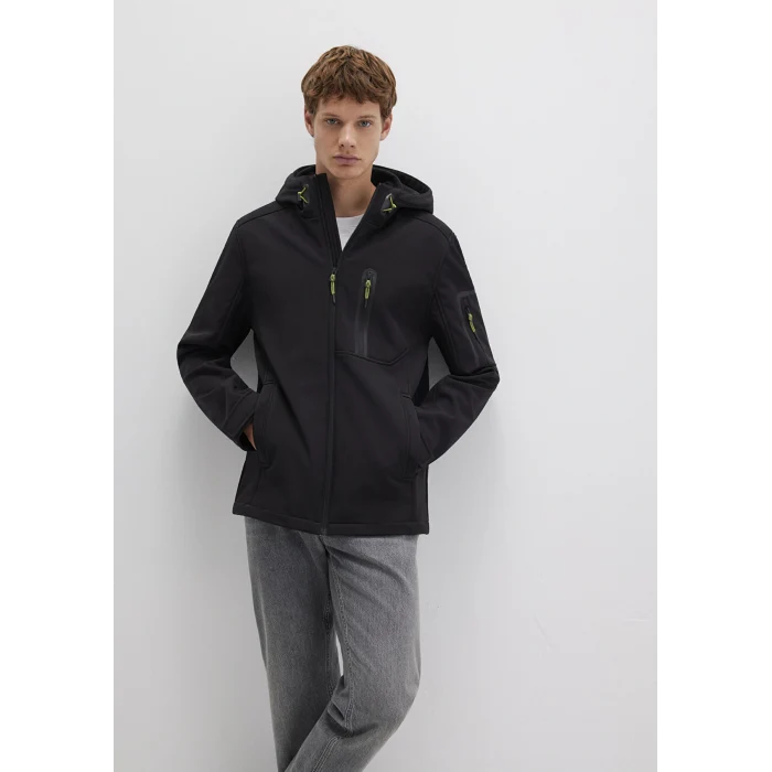 Mavi 0110264-900 Kapüşonlu Siyah Scuba Ceket