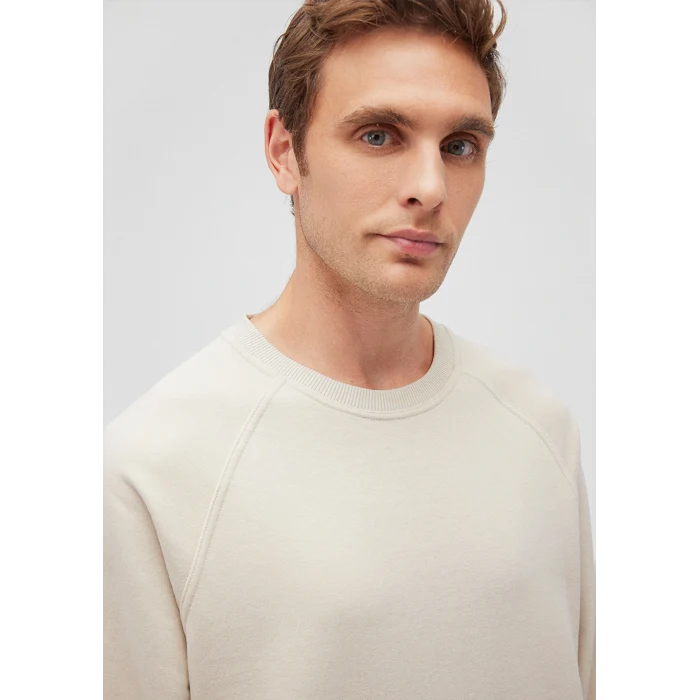 Mavi 0S10161-70322 Bisiklet Yaka Bej Sweatshirt