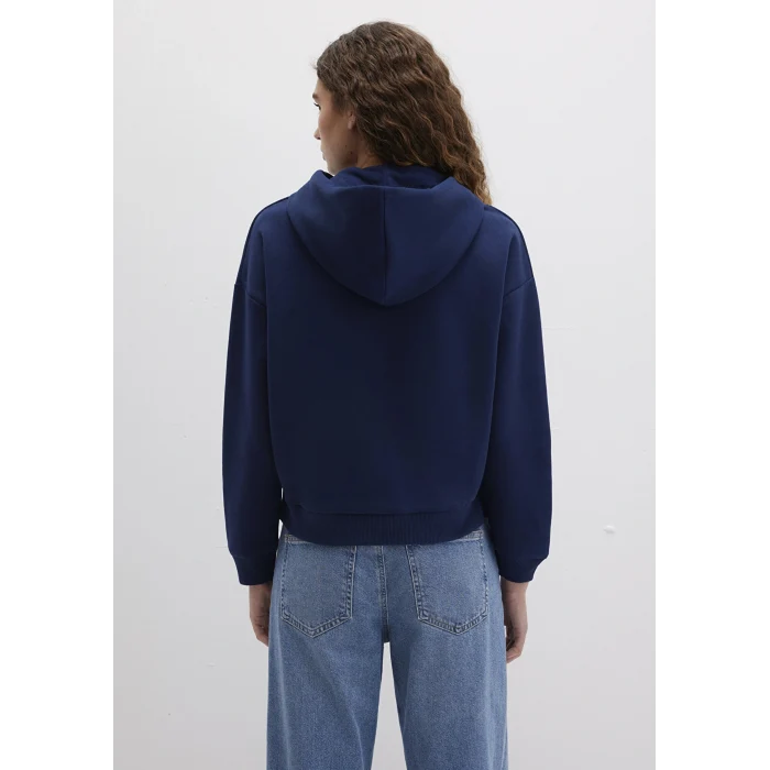 Mavi 168334-70488 Mavi Logo Baskılı Kapüşonlu Lacivert Sweatshirt