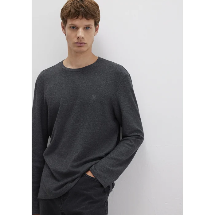 Mavi 065755-29758 Uzun Kollu Antrasit Basic Tişört