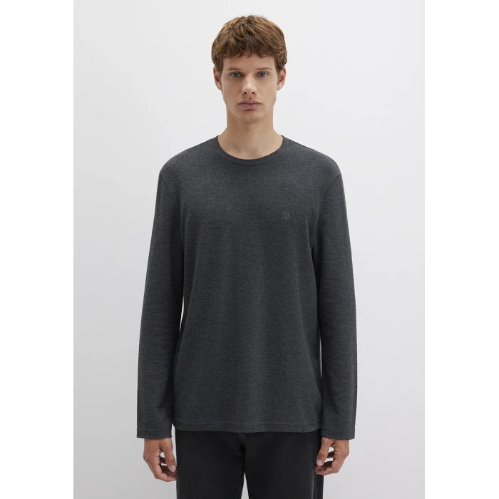 Mavi 065755-29758 Uzun Kollu Antrasit Basic Tişört