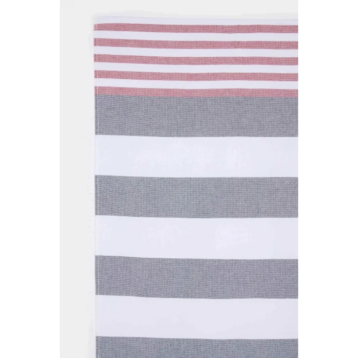 Defacto E3771 Lacivert Kadın Desenli Pamuklu Plaj Havlusu