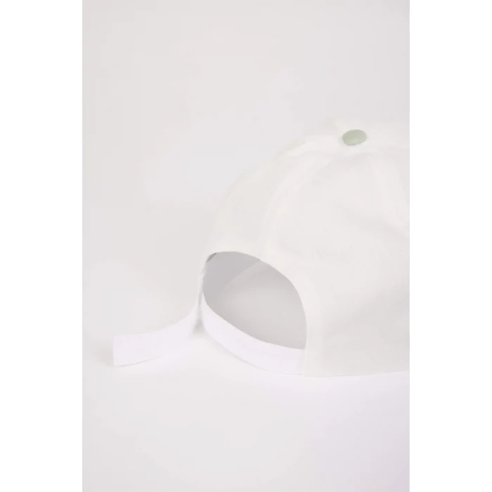 Defacto W8596 Turkuaz Erkek Renk Bloklu Pamuklu Cap Şapka