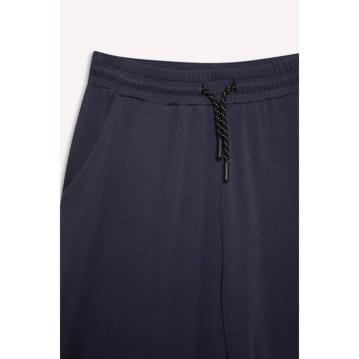 Defacto E0161 Gri Erkek Çocuk Beli Lastikli Basic Düz Şort