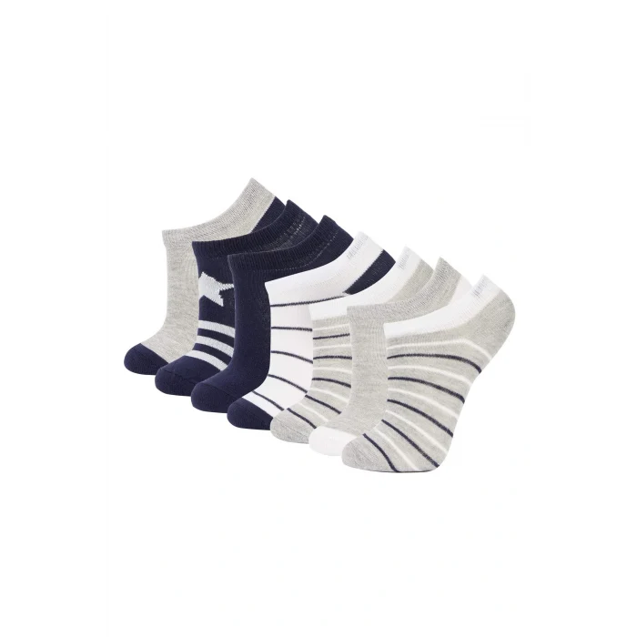 Defacto Z9124 Lacivert Erkek Çocuk 7li Pamuklu Patik Çorap