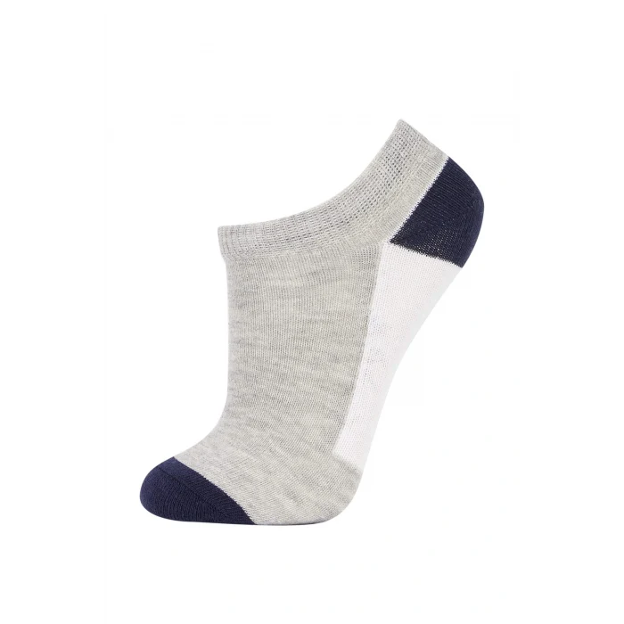 Defacto Z9124 Lacivert Erkek Çocuk 7li Pamuklu Patik Çorap