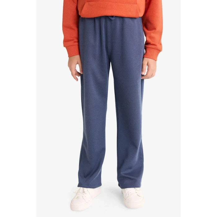 Defacto G3662A8OG171 Turuncu Erkek Çocuk 2li Takım Kapüşonlu Baskılı Sweatshirt Eşofman Altı