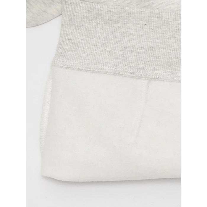 XSIDE Beyaz Uzun Kollu Baskılı Erkek Kalın Hoodie