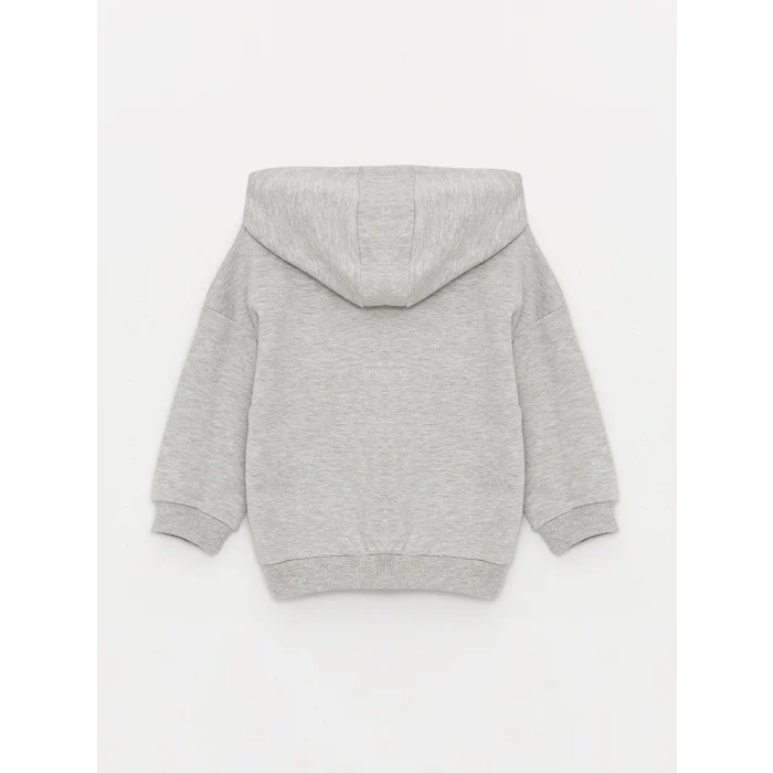 LCW baby Gri Uzun Kollu Erkek Bebek Hoodie ve Eşofman Altı 2li Takım