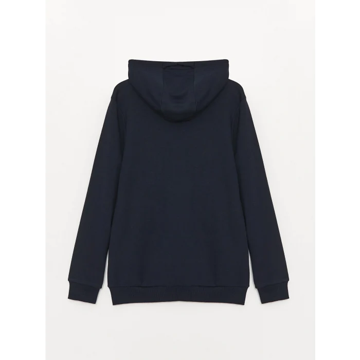 XSIDE Lacivert Uzun Kollu Baskılı Erkek Hoodie