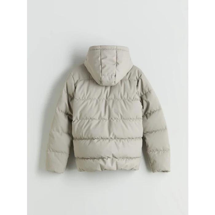 LCW Kids Bej Kapüşonlu Erkek Çocuk Şişme Mont