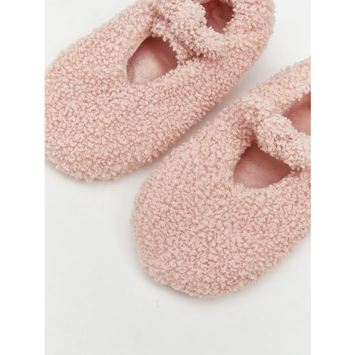 LCW Kids Pembe Kaydırmaz Tabanlı Kız Çocuk Ev Çorabı