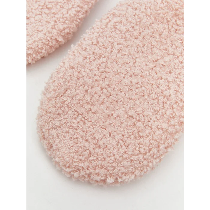 LCW Kids Pembe Kaydırmaz Tabanlı Kız Çocuk Ev Çorabı